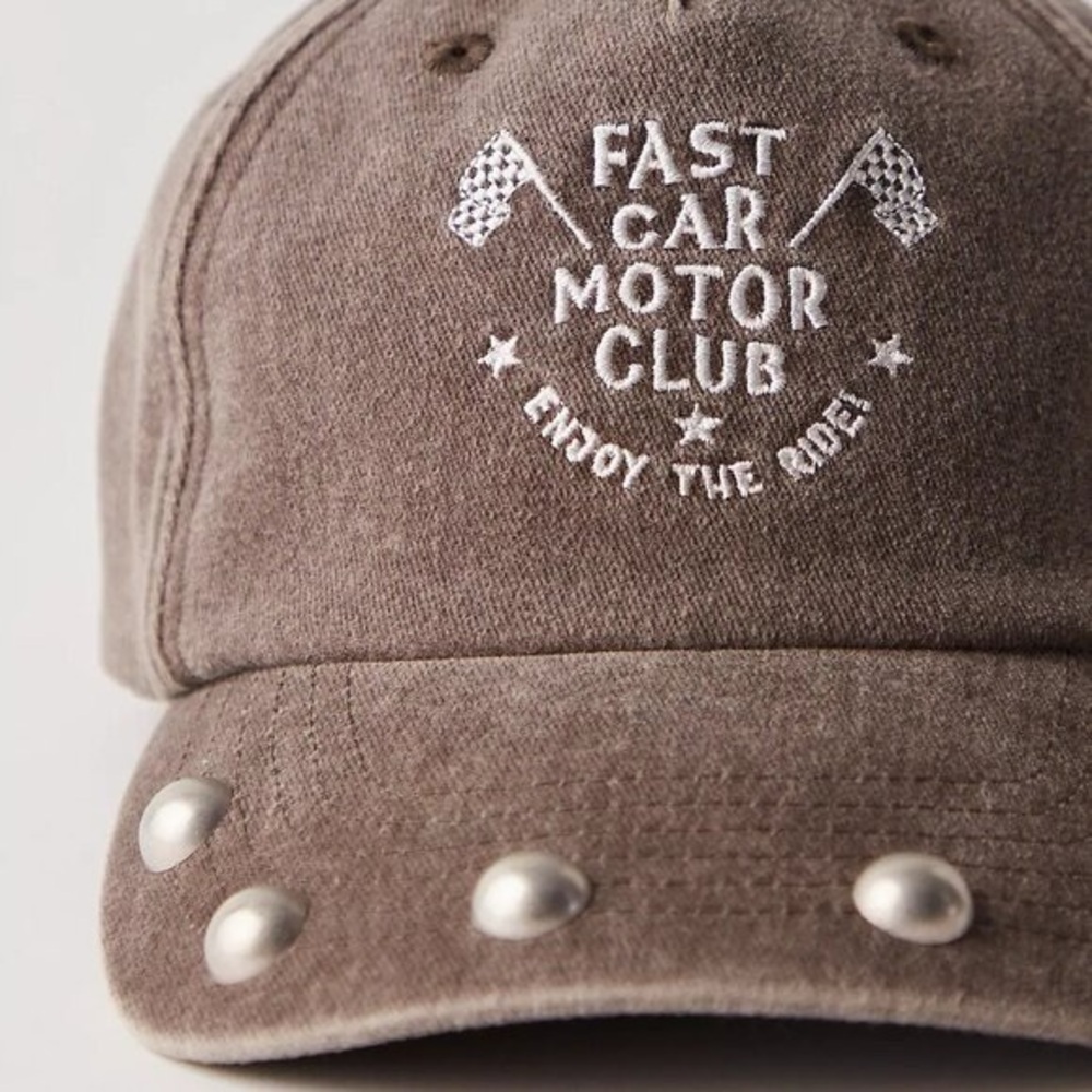 Understated Leather Stud It Baseball Hat - image 4